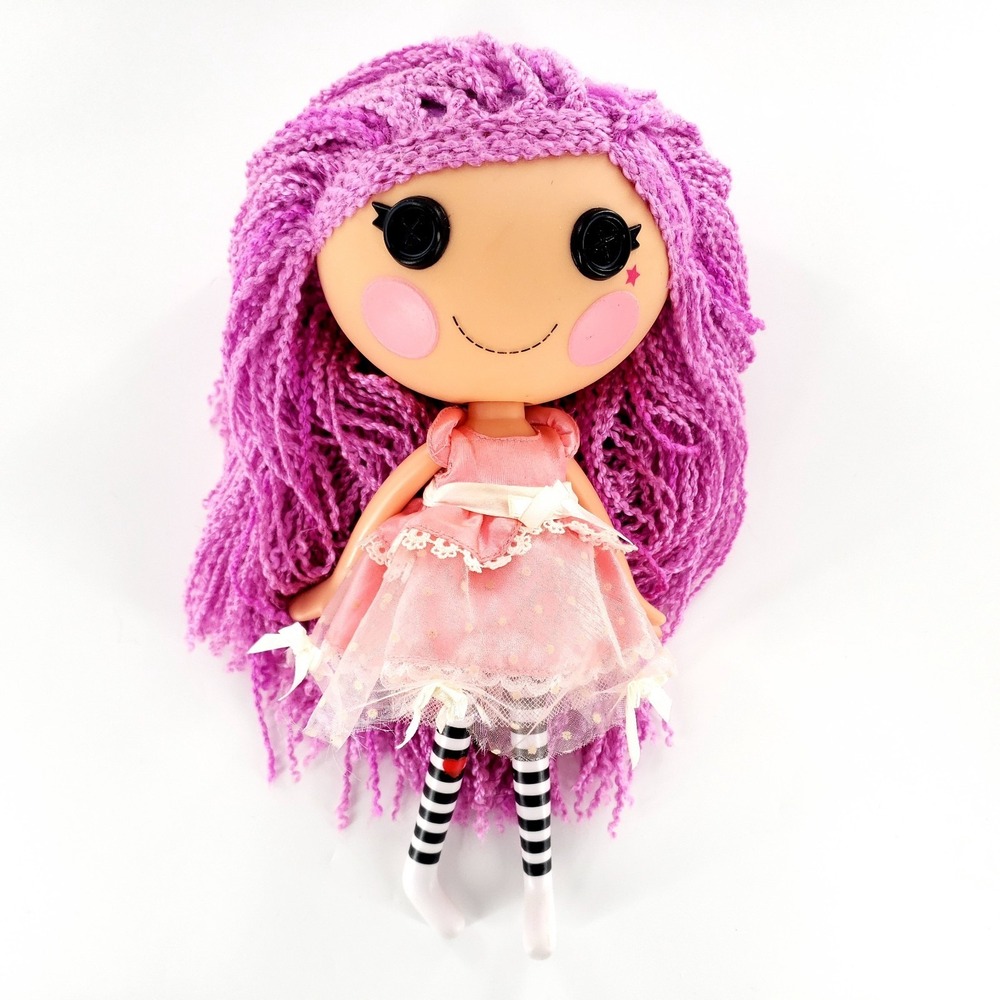 Lalaloopsy Loopy Hair Peanut Big Top Full Size 12" Doll Purple Hair Star Cheek